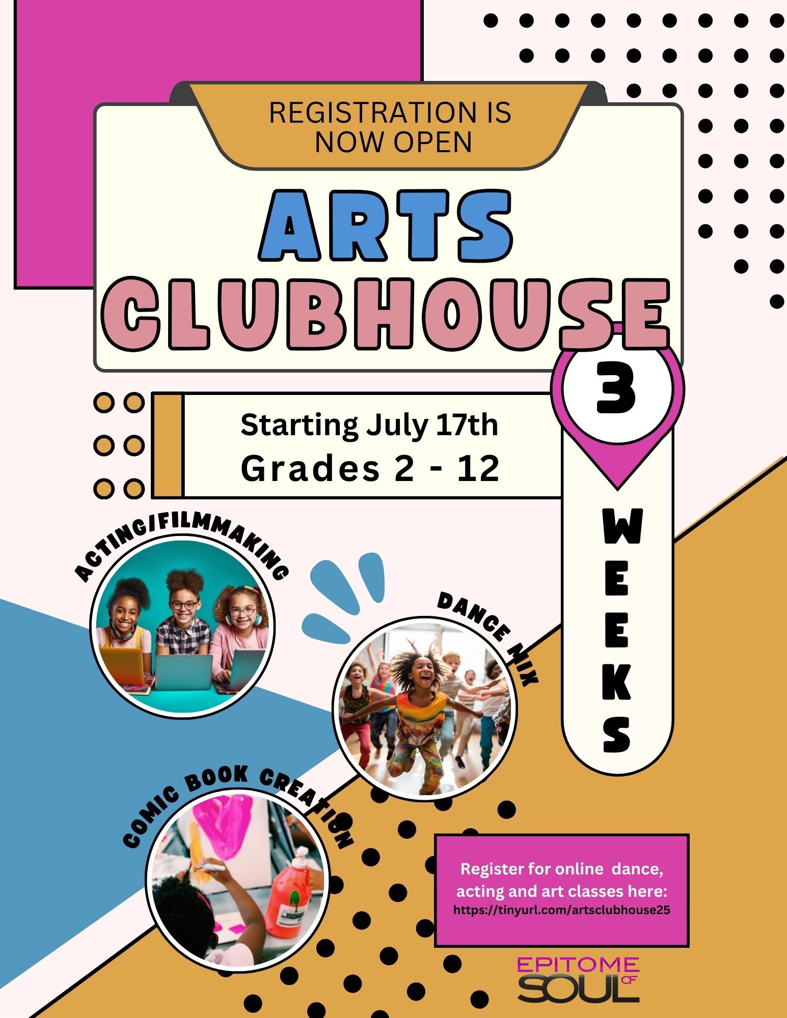 Image of Epitome of Soul's Arts Clubhouse for Kids Summer Program